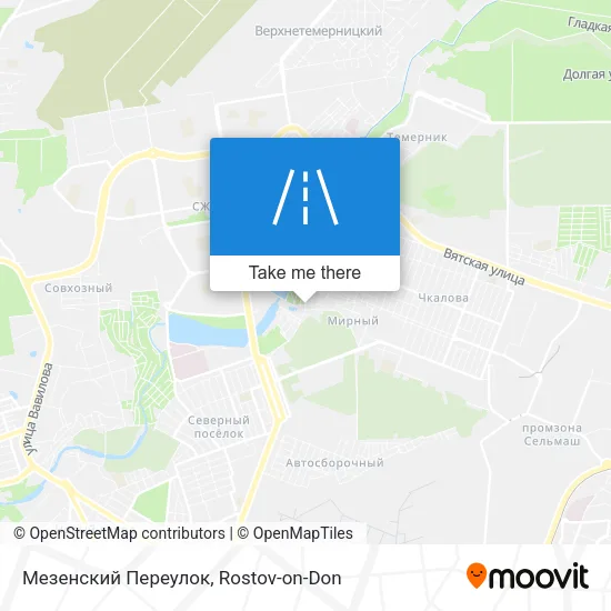 Мезенский Переулок map