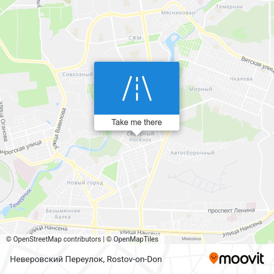 Неверовский Переулок map