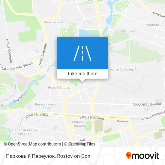 Парковый Переулок map