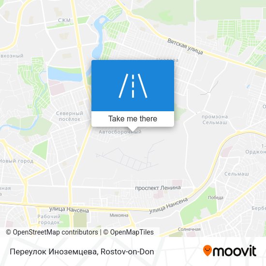 Переулок Иноземцева map