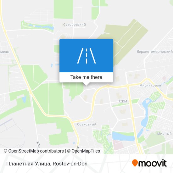 Планетная Улица map