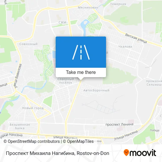Проспект Михаила Нагибина map