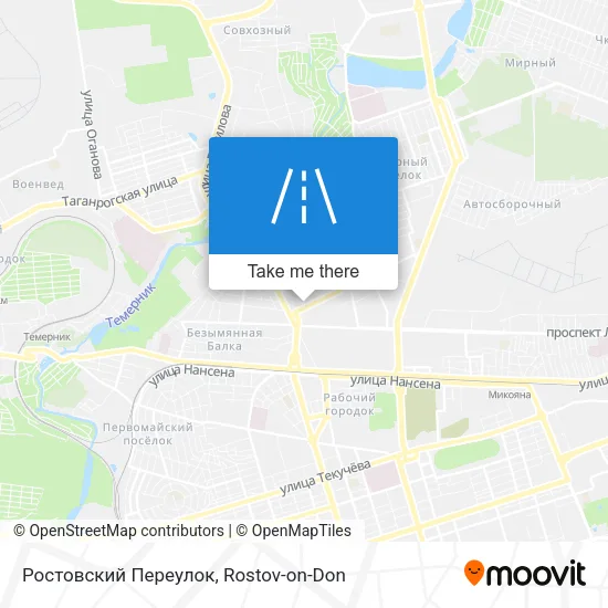 Ростовский Переулок map