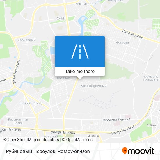 Рубиновый Переулок map