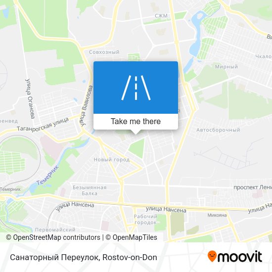 Санаторный Переулок map