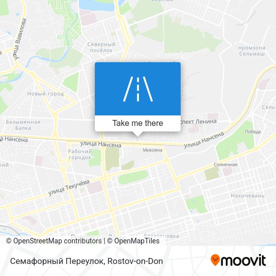 Семафорный Переулок map