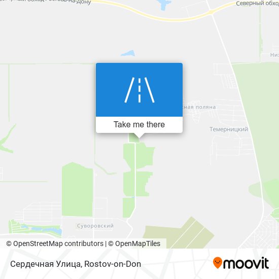 Сердечная Улица map