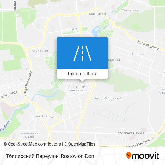 Тбилисский Переулок map