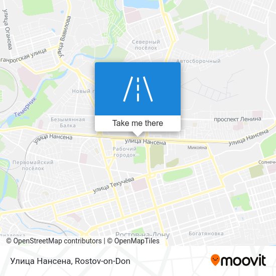 Улица Нансена map