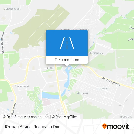 Южная Улица map