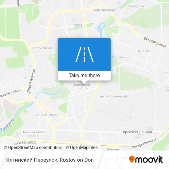 Ялтинский Переулок map