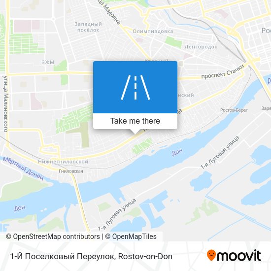 1-Й Поселковый Переулок map