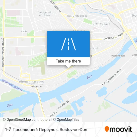 1-Й Поселковый Переулок map