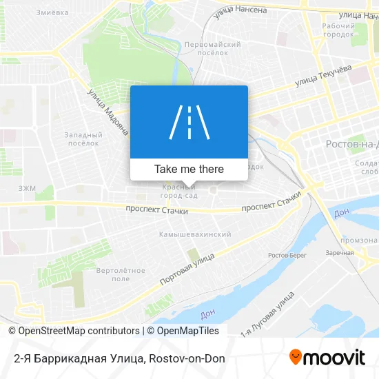 2-Я Баррикадная Улица map