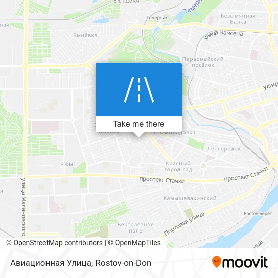 Авиационная Улица map