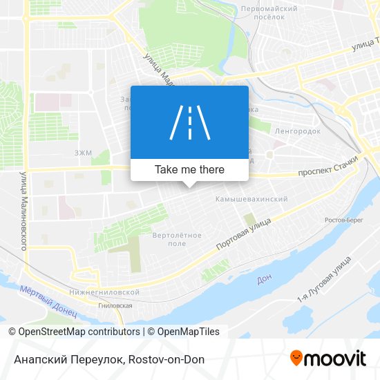 Анапский Переулок map