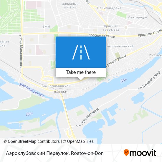 Аэроклубовский Переулок map