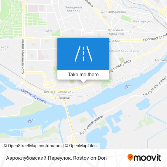 Аэроклубовский Переулок map