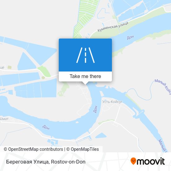 Береговая Улица map