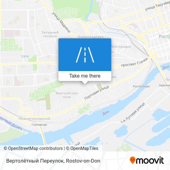 Вертолётный Переулок map