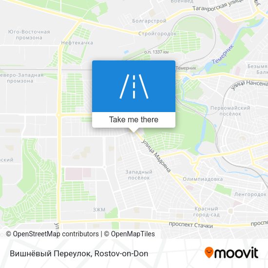Вишнёвый Переулок map