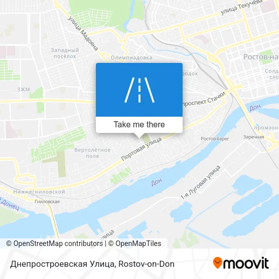 Днепростроевская Улица map