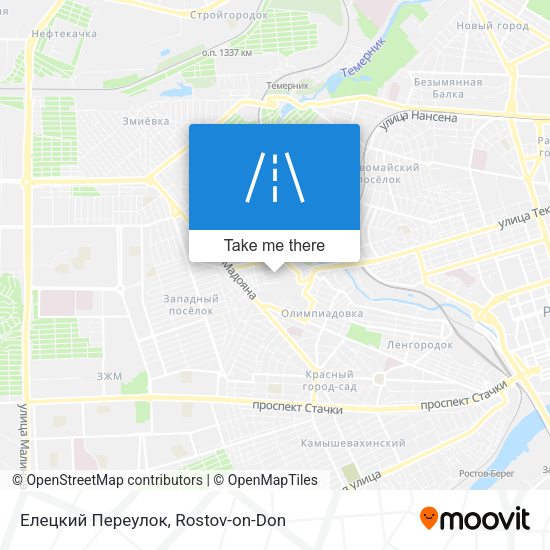Елецкий Переулок map
