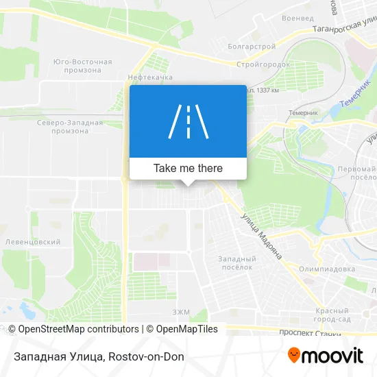 Западная Улица map