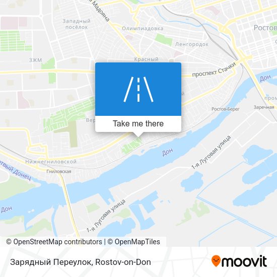 Зарядный Переулок map