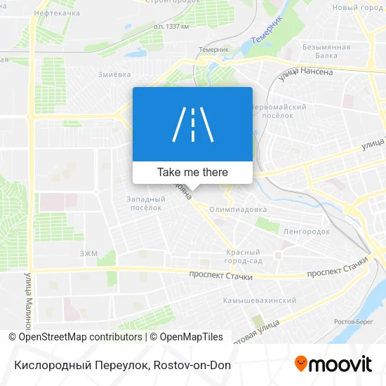 Кислородный Переулок map