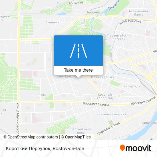 Короткий Переулок map