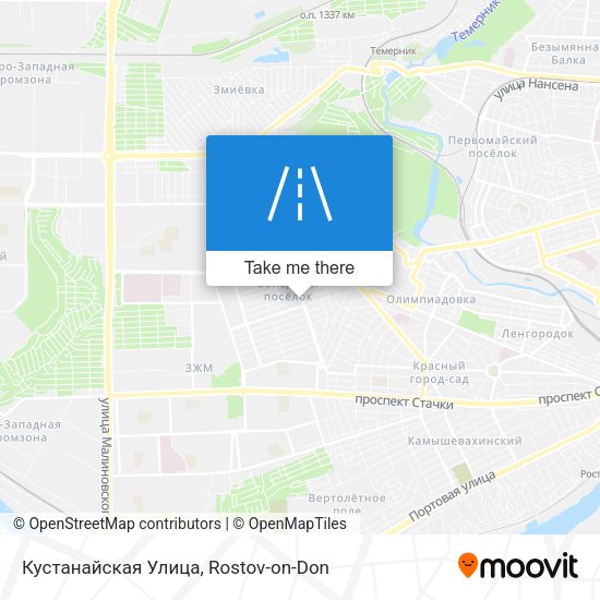 Кустанайская Улица map