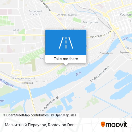 Магнитный Переулок map