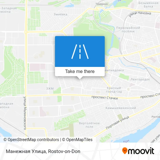 Манежная Улица map