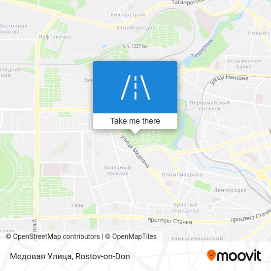 Медовая Улица map