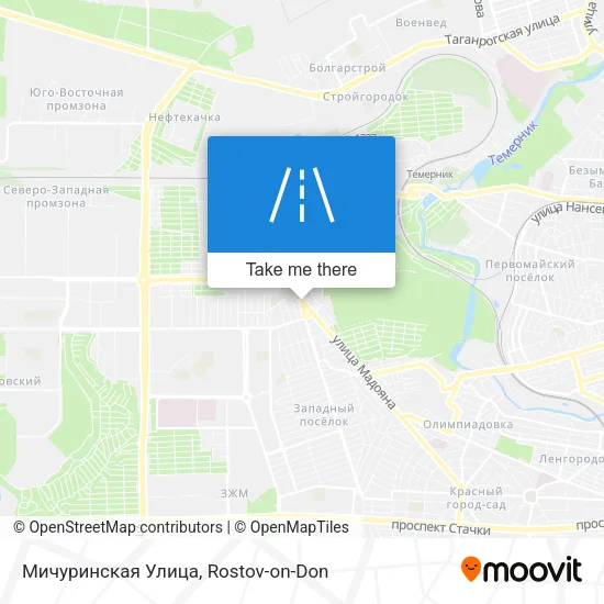 Мичуринская Улица map