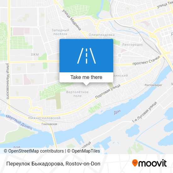 Переулок Быкадорова map