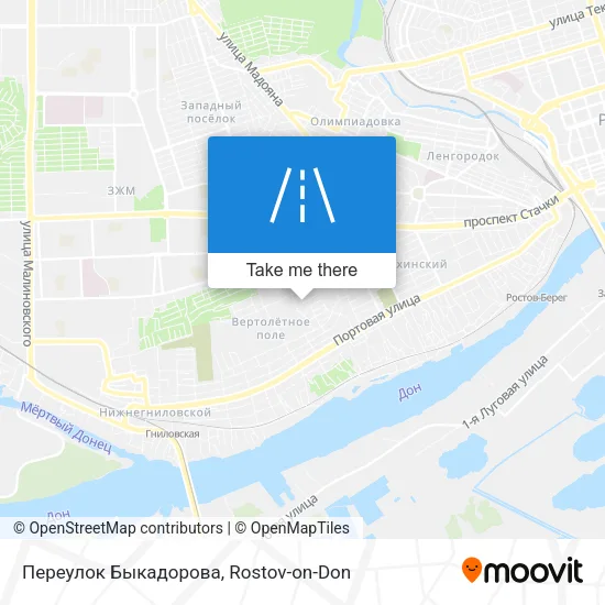 Переулок Быкадорова map