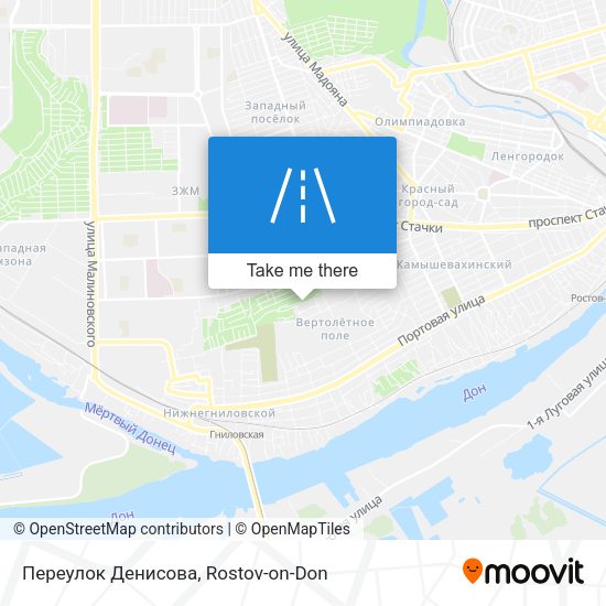 Переулок Денисова map