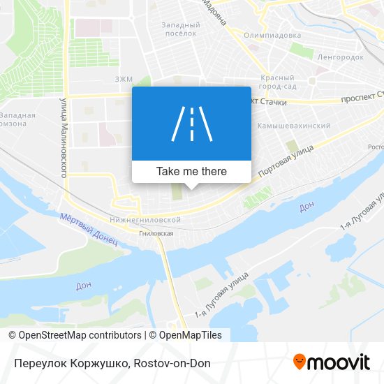 Переулок Коржушко map