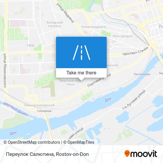 Переулок Салютина map