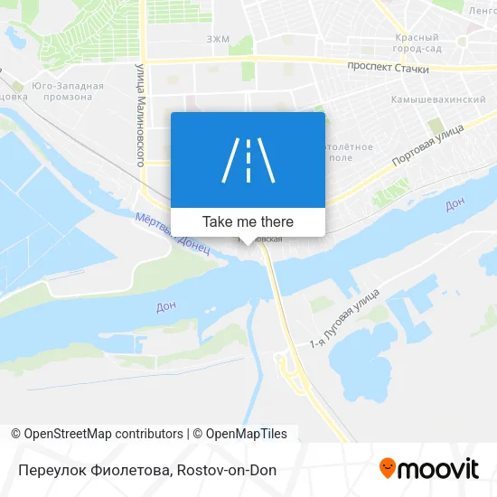 Переулок Фиолетова map