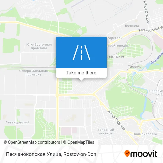 Песчанокопская Улица map