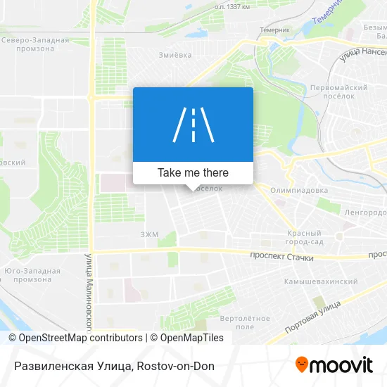 Развиленская Улица map