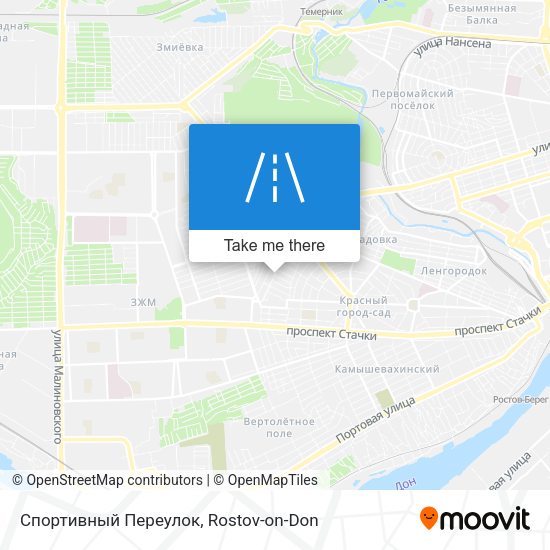 Спортивный Переулок map