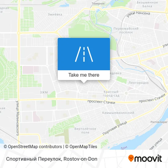 Спортивный Переулок map