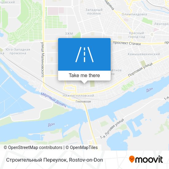 Строительный Переулок map