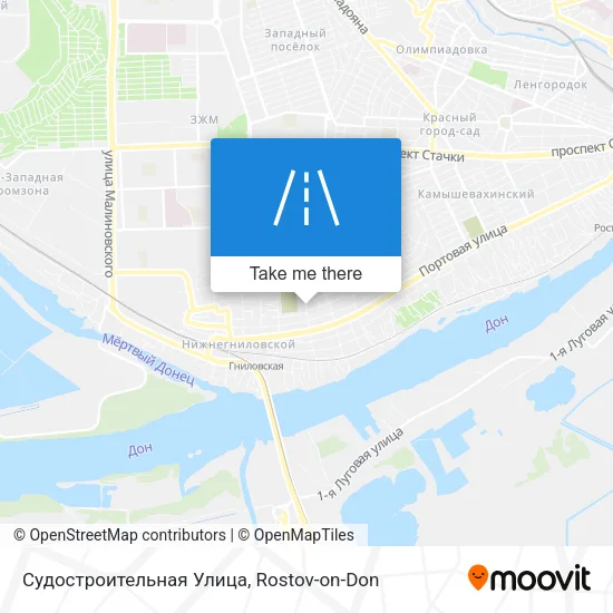 Судостроительная Улица map