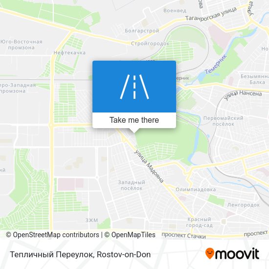 Тепличный Переулок map