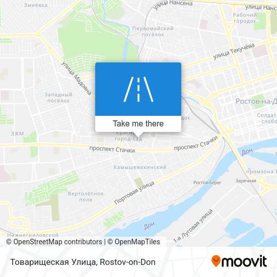 Товарищеская Улица map